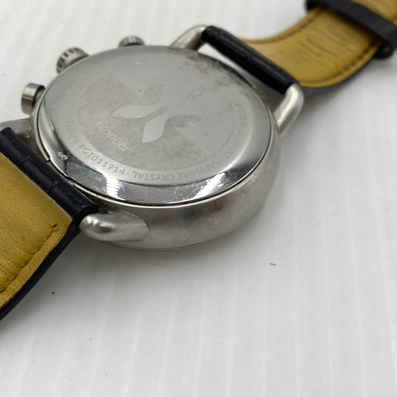 【中古品】【メンズ】 NORDGREEN ノードグリーン PIONEER 316L STAINLESS CHRONOGRAPH パイオニア 316Lステンレス クロノグラフ クォーツ 腕時計 197-260808-yo-13-tei カラー：シルバー 万代Net店
