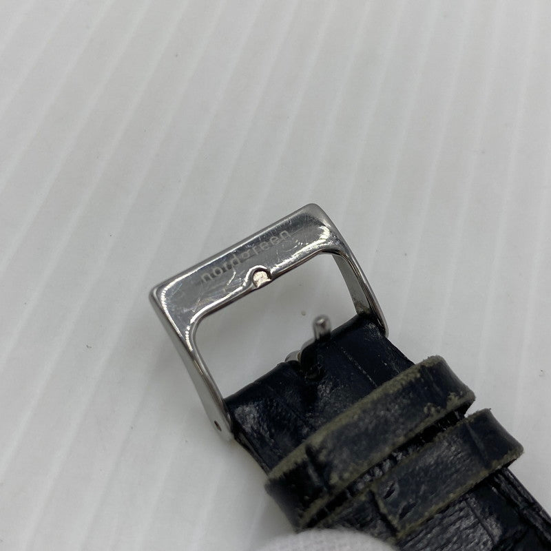 【中古品】【メンズ】 NORDGREEN ノードグリーン PIONEER 316L STAINLESS CHRONOGRAPH パイオニア 316Lステンレス クロノグラフ クォーツ 腕時計 197-260808-yo-13-tei カラー：シルバー 万代Net店
