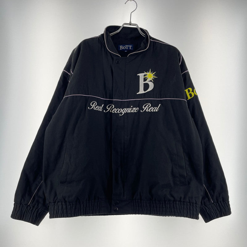 【中古品】【メンズ】 BOTT ボット COTTON RACING JACKET 223BOTT04 コットン レーシング ジャケット アウター 142-260417-yo-04-tei サイズ：XXL カラー：ブラック 万代Net店