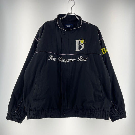 【中古品】【メンズ】 BOTT ボット COTTON RACING JACKET 223BOTT04 コットン レーシング ジャケット アウター 142-260417-yo-04-tei サイズ：XXL カラー：ブラック 万代Net店