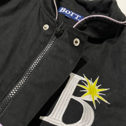 【中古品】【メンズ】 BOTT ボット COTTON RACING JACKET 223BOTT04 コットン レーシング ジャケット アウター 142-260417-yo-04-tei サイズ：XXL カラー：ブラック 万代Net店