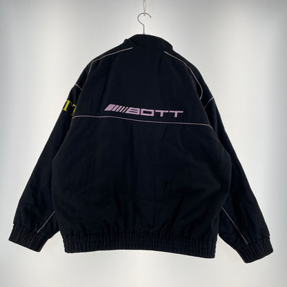 【中古品】【メンズ】 BOTT ボット COTTON RACING JACKET 223BOTT04 コットン レーシング ジャケット アウター 142-260417-yo-04-tei サイズ：XXL カラー：ブラック 万代Net店