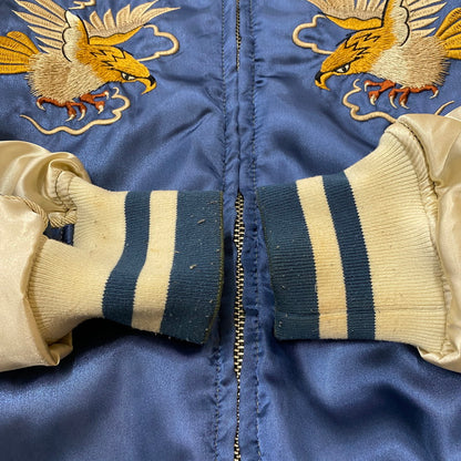 【中古品】【メンズ】 ALPHA INDUSTRIES アルファ インダストリーズ REVERSIBLE SOUVENIR JACKET TA1173-042 リバーシブル スーべニア ジャケット ライトアウター スカジャン 145-260422-ks-08-tei サイズ：S カラー：ブルー 万代Net店