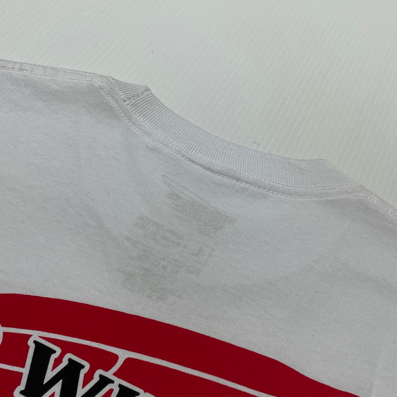 【中古品】【メンズ】 REDWING レッド ウィング LOGO TEE ロゴ Tシャツ 半袖 トップス 145-260801-sa-04-tei サイズ：L カラー：ホワイト 万代Net店