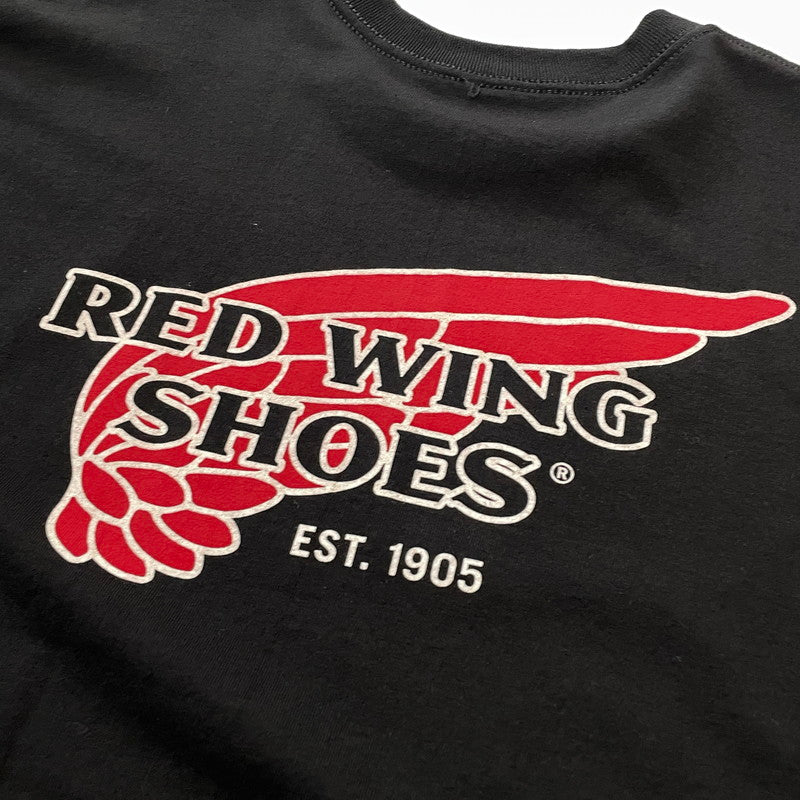 【中古品】【メンズ】 REDWING レッドウィング LOGO TEE ロゴ Tシャツ 半袖 トップス 145-260731-sa-06-tei サイズ：L カラー：ブラック 万代Net店