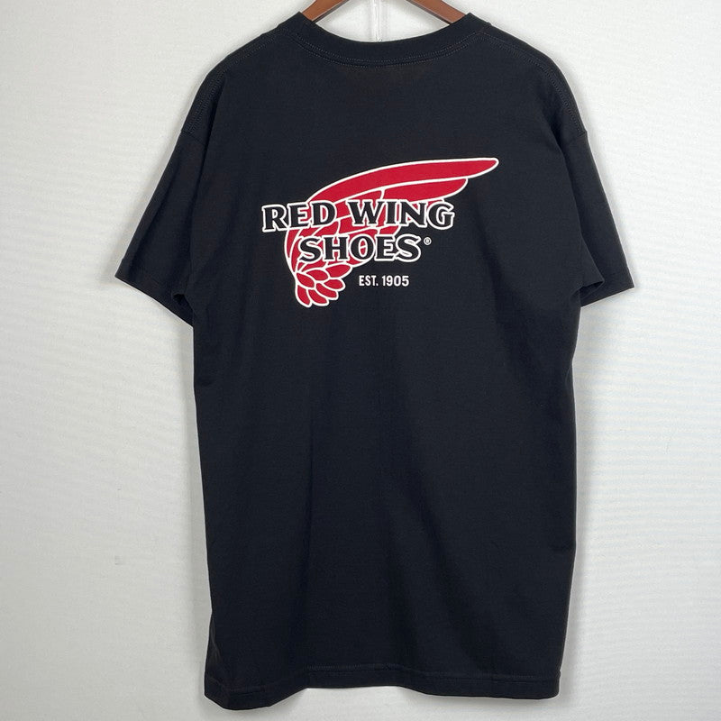 【中古品】【メンズ】 REDWING レッドウィング LOGO TEE ロゴ Tシャツ 半袖 トップス 145-260731-sa-06-tei サイズ：L カラー：ブラック 万代Net店
