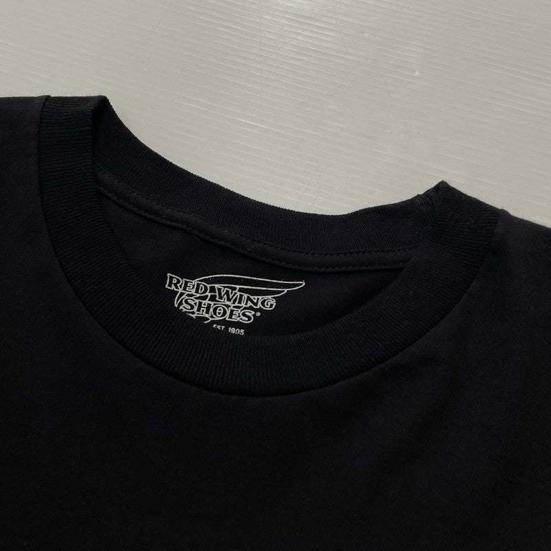 【中古品】【メンズ】 REDWING レッドウィング LOGO TEE ロゴ Tシャツ 半袖 トップス 145-260731-sa-06-tei サイズ：L カラー：ブラック 万代Net店