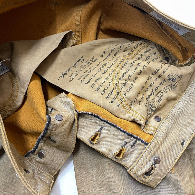 【現状渡し品】【メンズ】 DIESEL ディーゼル SLEENKER DENIM PANTS スリンカー デニム パンツ ボトムス ジーンズ 152-260801-sa-27-tei サイズ：27 カラー：ブラウン 万代Net店