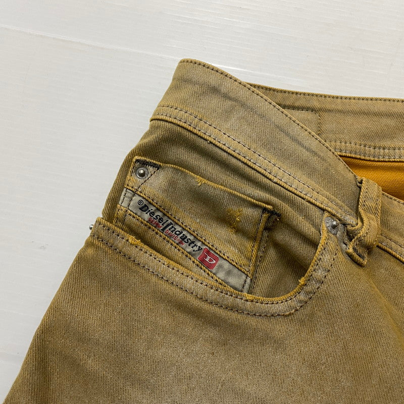【現状渡し品】【メンズ】 DIESEL ディーゼル SLEENKER DENIM PANTS スリンカー デニム パンツ ボトムス ジーンズ 152-260801-sa-27-tei サイズ：27 カラー：ブラウン 万代Net店