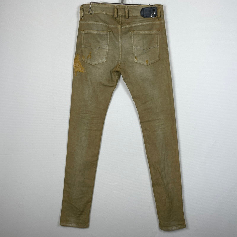【現状渡し品】【メンズ】 DIESEL ディーゼル SLEENKER DENIM PANTS スリンカー デニム パンツ ボトムス ジーンズ 152-260801-sa-27-tei サイズ：27 カラー：ブラウン 万代Net店