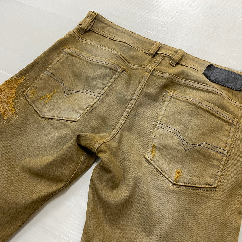 【現状渡し品】【メンズ】 DIESEL ディーゼル SLEENKER DENIM PANTS スリンカー デニム パンツ ボトムス ジーンズ 152-260801-sa-27-tei サイズ：27 カラー：ブラウン 万代Net店