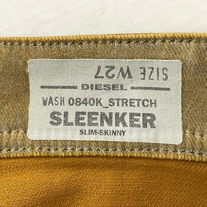 【現状渡し品】【メンズ】 DIESEL ディーゼル SLEENKER DENIM PANTS スリンカー デニム パンツ ボトムス ジーンズ 152-260801-sa-27-tei サイズ：27 カラー：ブラウン 万代Net店