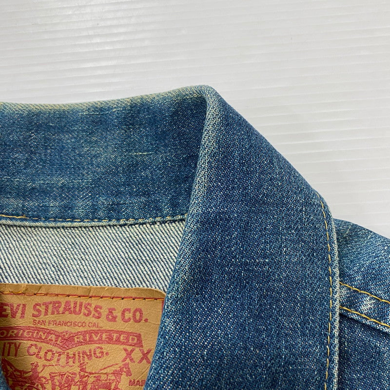 【中古品】【メンズ】 90's 3RD TYPE TRACKER JACKET 71557-0214 90年代 サードタイプ トラッカー ジャケット ライトアウター デニムジャケット Gジャン 145-260420-KS-09-fuzh サイズ：38 カラー：インディゴ 万代Net店