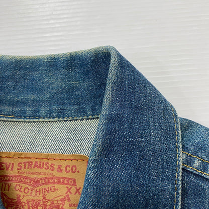【中古品】【メンズ】 90's 3RD TYPE TRACKER JACKET 71557-0214 90年代 サードタイプ トラッカー ジャケット ライトアウター デニムジャケット Gジャン 145-260420-KS-09-fuzh サイズ：38 カラー：インディゴ 万代Net店