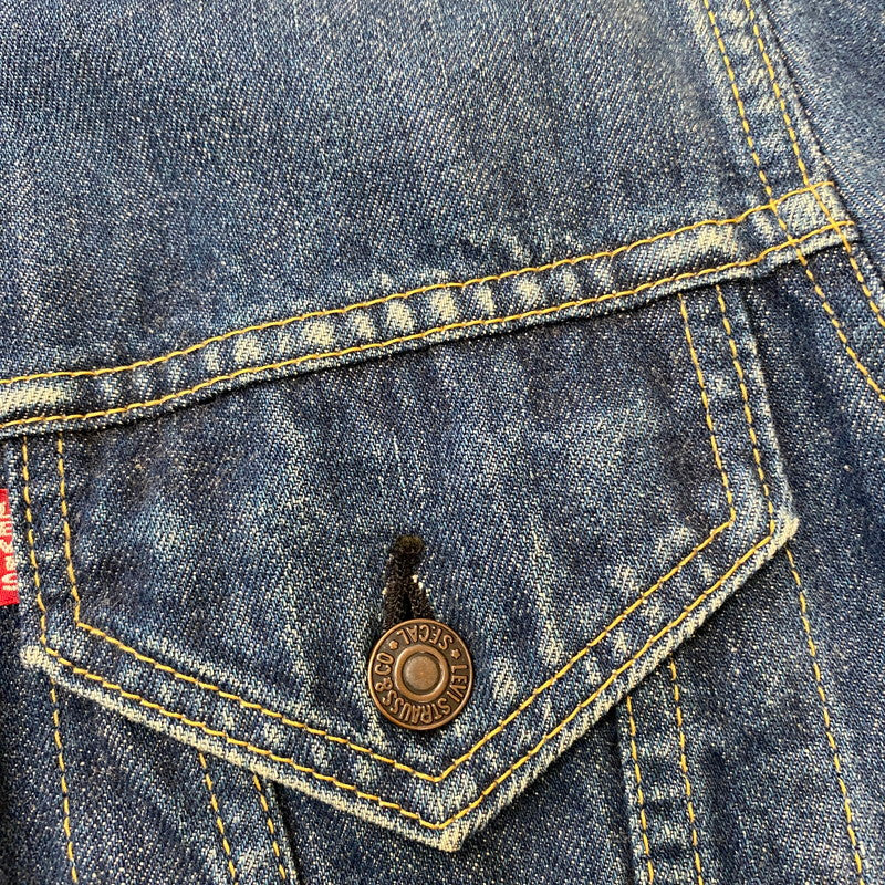 【中古品】【メンズ】 90's 3RD TYPE TRACKER JACKET 71557-0214 90年代 サードタイプ トラッカー ジャケット ライトアウター デニムジャケット Gジャン 145-260420-KS-09-fuzh サイズ：38 カラー：インディゴ 万代Net店