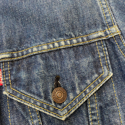 【中古品】【メンズ】 90's 3RD TYPE TRACKER JACKET 71557-0214 90年代 サードタイプ トラッカー ジャケット ライトアウター デニムジャケット Gジャン 145-260420-KS-09-fuzh サイズ：38 カラー：インディゴ 万代Net店