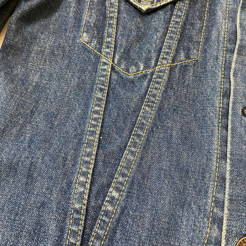 【中古品】【メンズ】 90's 3RD TYPE TRACKER JACKET 71557-0214 90年代 サードタイプ トラッカー ジャケット ライトアウター デニムジャケット Gジャン 145-260420-KS-09-fuzh サイズ：38 カラー：インディゴ 万代Net店