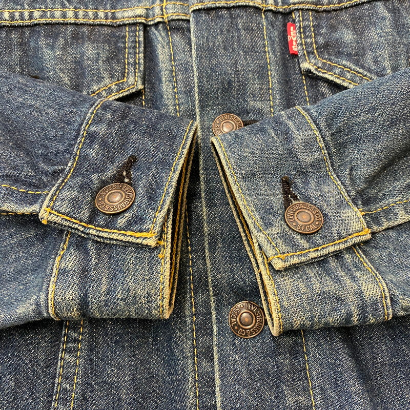 【中古品】【メンズ】 90's 3RD TYPE TRACKER JACKET 71557-0214 90年代 サードタイプ トラッカー ジャケット ライトアウター デニムジャケット Gジャン 145-260420-KS-09-fuzh サイズ：38 カラー：インディゴ 万代Net店
