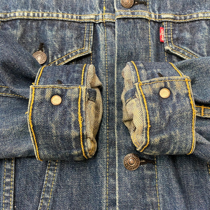 【中古品】【メンズ】 90's 3RD TYPE TRACKER JACKET 71557-0214 90年代 サードタイプ トラッカー ジャケット ライトアウター デニムジャケット Gジャン 145-260420-KS-09-fuzh サイズ：38 カラー：インディゴ 万代Net店