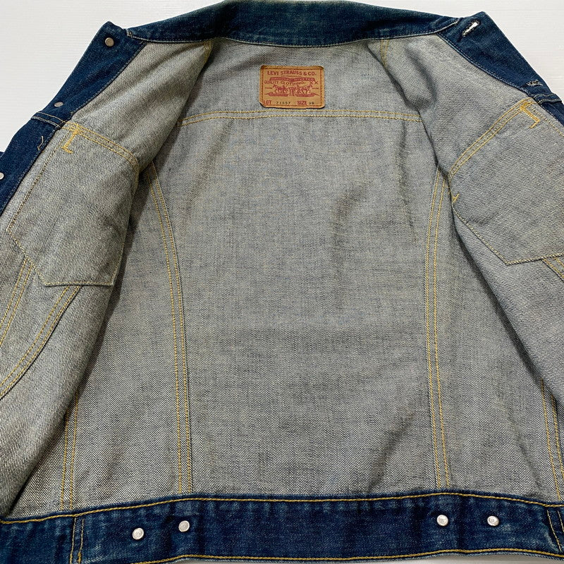 【中古品】【メンズ】 90's 3RD TYPE TRACKER JACKET 71557-0214 90年代 サードタイプ トラッカー ジャケット ライトアウター デニムジャケット Gジャン 145-260420-KS-09-fuzh サイズ：38 カラー：インディゴ 万代Net店