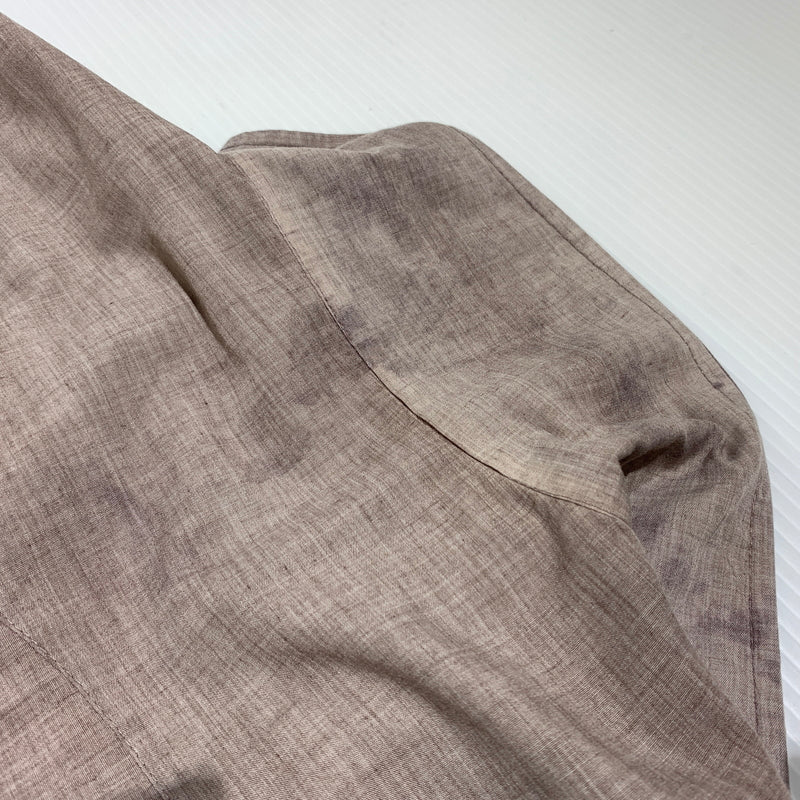 【現状渡し品】【メンズ】 GUAYABERA グァジャベーラ CUBAN SHIRT VINTAGE キューバシャツ 半袖 トップス ヴィンテージ 145-260716-ko-09-tei サイズ：M カラー：茶/紫系 万代Net店