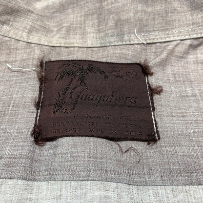 【現状渡し品】【メンズ】 GUAYABERA グァジャベーラ CUBAN SHIRT VINTAGE キューバシャツ 半袖 トップス ヴィンテージ 145-260716-ko-09-tei サイズ：M カラー：茶/紫系 万代Net店
