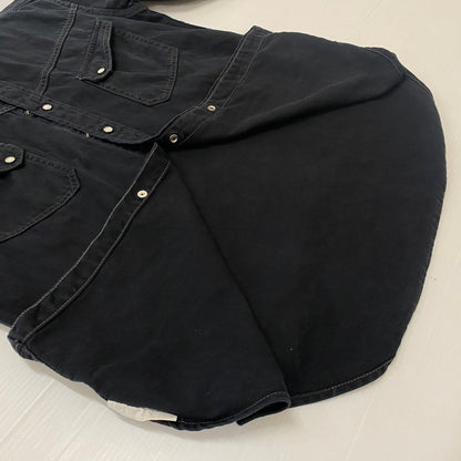 【中古品】【メンズ】 JOE McCOY ジョーマッコイ DENIM WESTERN SHIRT LOT105 デニムウエスタンシャツ トップス 145-260702-ss-06-tei サイズ：16 カラー：ブラック 万代Net店