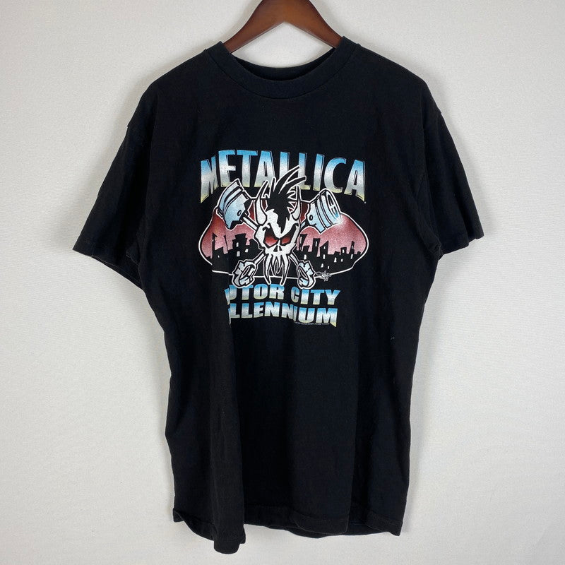 【中古品】【メンズ】 TOUR CHAMP ツアーチャンプ 90’s METALLICA MORTER CITY MILLENNIUM TOUR TEE 90年代 メタリカ モルタルシティ ミレニアム ツアー Tシャツ 半袖 トップス 145-260418-ks-03-tei サイズ：L カラー：ブラック 万代Net店