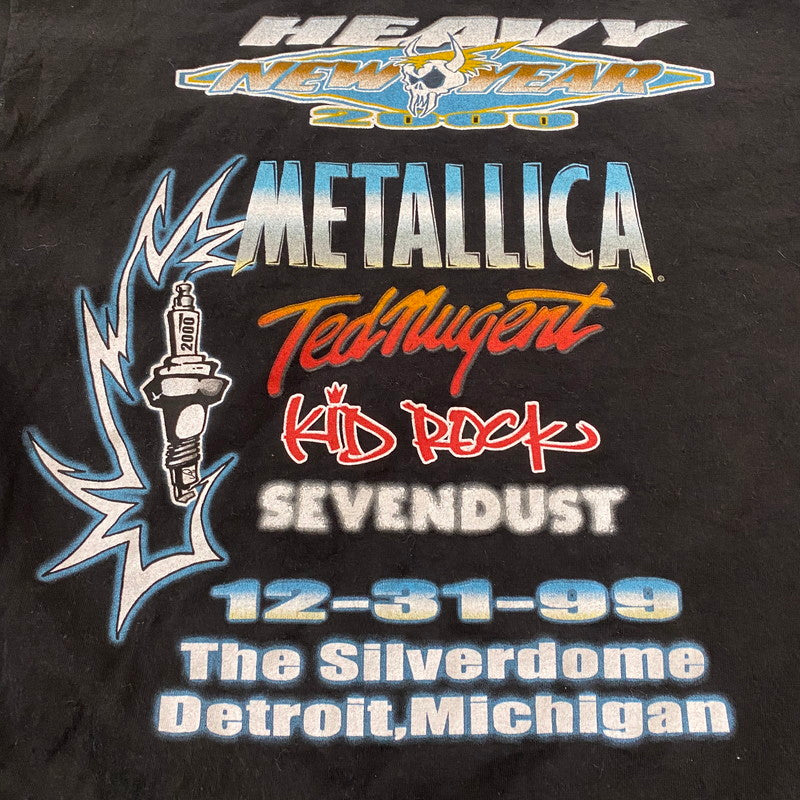 【中古品】【メンズ】 TOUR CHAMP ツアーチャンプ 90’s METALLICA MORTER CITY MILLENNIUM TOUR TEE 90年代 メタリカ モルタルシティ ミレニアム ツアー Tシャツ 半袖 トップス 145-260418-ks-03-tei サイズ：L カラー：ブラック 万代Net店