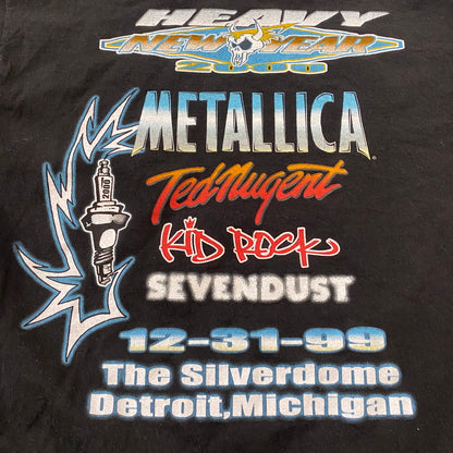 【中古品】【メンズ】 TOUR CHAMP ツアーチャンプ 90’s METALLICA MORTER CITY MILLENNIUM TOUR TEE 90年代 メタリカ モルタルシティ ミレニアム ツアー Tシャツ 半袖 トップス 145-260418-ks-03-tei サイズ：L カラー：ブラック 万代Net店