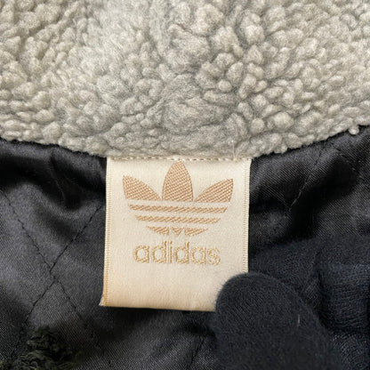 【現状渡し品】【メンズ】 adidas アディダス ARM QUILTED FLEECE JACKET AA-5147 アーム キルティング フリースジャケット アウター デサント社製 148-260415-ks-10-tei サイズ：L カラー：グレー 万代Net店