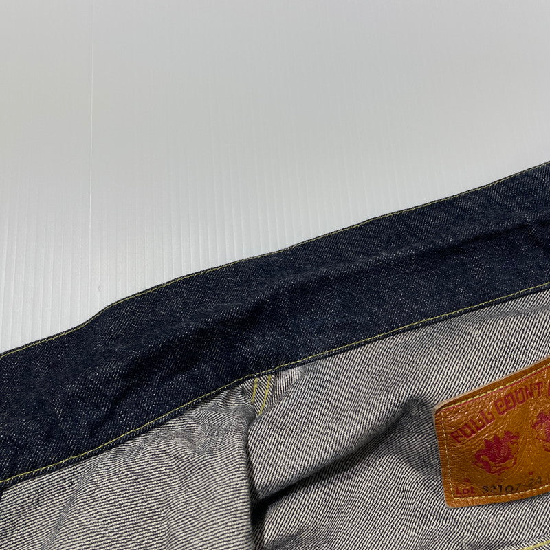 【中古品】【メンズ】 WW2 MODEL BROWN COTTON DENIM JACKET S2107-24 大戦モデル ブラウンコットン デニムジャケット ライトアウター 145-260417-yo-07-fuzh サイズ：38(M) カラー：インディゴ 万代Net店