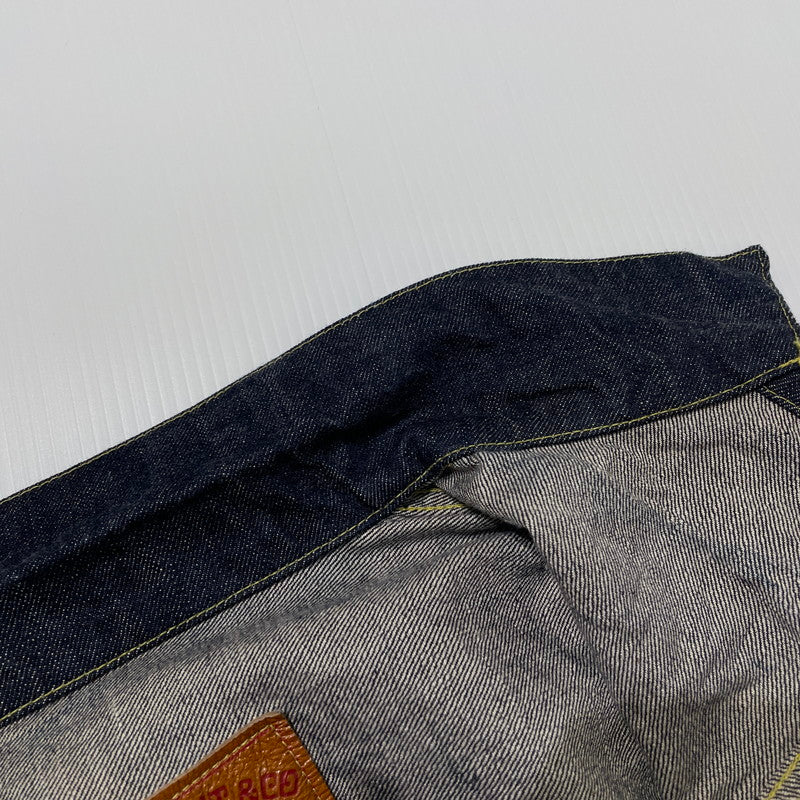 【中古品】【メンズ】 WW2 MODEL BROWN COTTON DENIM JACKET S2107-24 大戦モデル ブラウンコットン デニムジャケット ライトアウター 145-260417-yo-07-fuzh サイズ：38(M) カラー：インディゴ 万代Net店