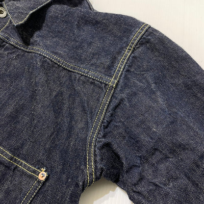 【中古品】【メンズ】 WW2 MODEL BROWN COTTON DENIM JACKET S2107-24 大戦モデル ブラウンコットン デニムジャケット ライトアウター 145-260417-yo-07-fuzh サイズ：38(M) カラー：インディゴ 万代Net店