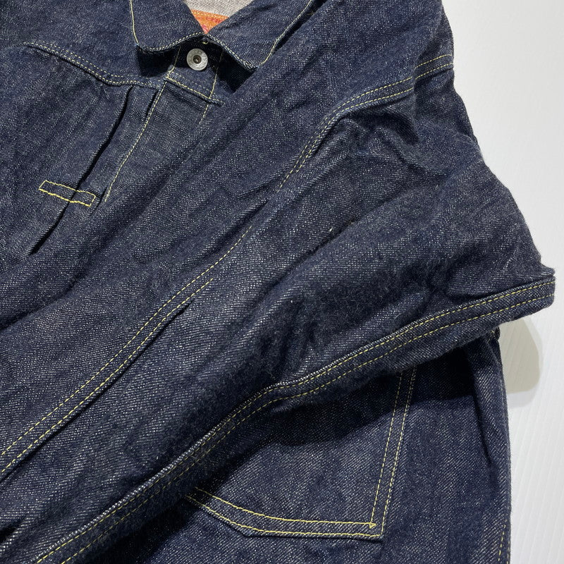 【中古品】【メンズ】 WW2 MODEL BROWN COTTON DENIM JACKET S2107-24 大戦モデル ブラウンコットン デニムジャケット ライトアウター 145-260417-yo-07-fuzh サイズ：38(M) カラー：インディゴ 万代Net店