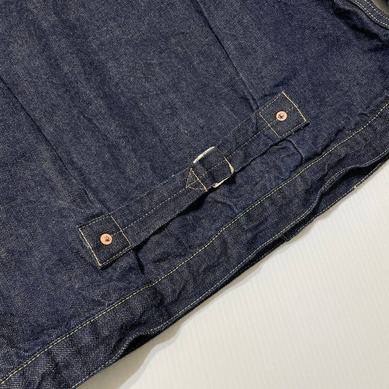 【中古品】【メンズ】 WW2 MODEL BROWN COTTON DENIM JACKET S2107-24 大戦モデル ブラウンコットン デニムジャケット ライトアウター 145-260417-yo-07-fuzh サイズ：38(M) カラー：インディゴ 万代Net店