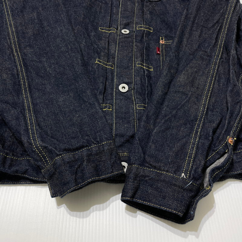 【中古品】【メンズ】 WW2 MODEL BROWN COTTON DENIM JACKET S2107-24 大戦モデル ブラウンコットン デニムジャケット ライトアウター 145-260417-yo-07-fuzh サイズ：38(M) カラー：インディゴ 万代Net店