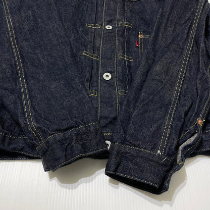 【中古品】【メンズ】 WW2 MODEL BROWN COTTON DENIM JACKET S2107-24 大戦モデル ブラウンコットン デニムジャケット ライトアウター 145-260417-yo-07-fuzh サイズ：38(M) カラー：インディゴ 万代Net店