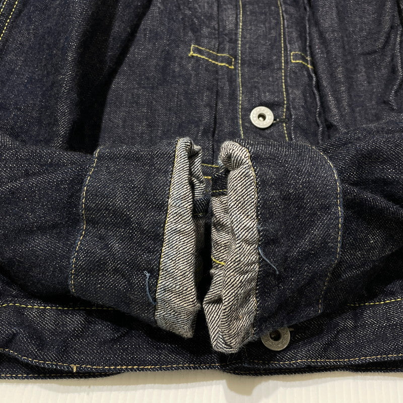 【中古品】【メンズ】 WW2 MODEL BROWN COTTON DENIM JACKET S2107-24 大戦モデル ブラウンコットン デニムジャケット ライトアウター 145-260417-yo-07-fuzh サイズ：38(M) カラー：インディゴ 万代Net店