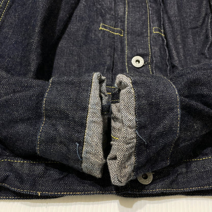 【中古品】【メンズ】 WW2 MODEL BROWN COTTON DENIM JACKET S2107-24 大戦モデル ブラウンコットン デニムジャケット ライトアウター 145-260417-yo-07-fuzh サイズ：38(M) カラー：インディゴ 万代Net店