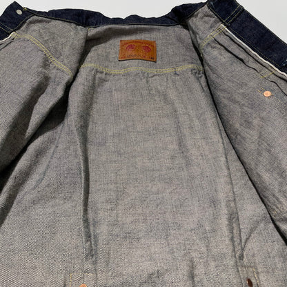 【中古品】【メンズ】 WW2 MODEL BROWN COTTON DENIM JACKET S2107-24 大戦モデル ブラウンコットン デニムジャケット ライトアウター 145-260417-yo-07-fuzh サイズ：38(M) カラー：インディゴ 万代Net店