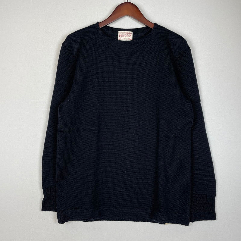 【中古品】【メンズ】 SEA MANS SWEATER シー マンズ セーター トップス ニット プルオーバー 140-260418-ko-05-fuzh サイズ：38 カラー：ブラック 万代Net店