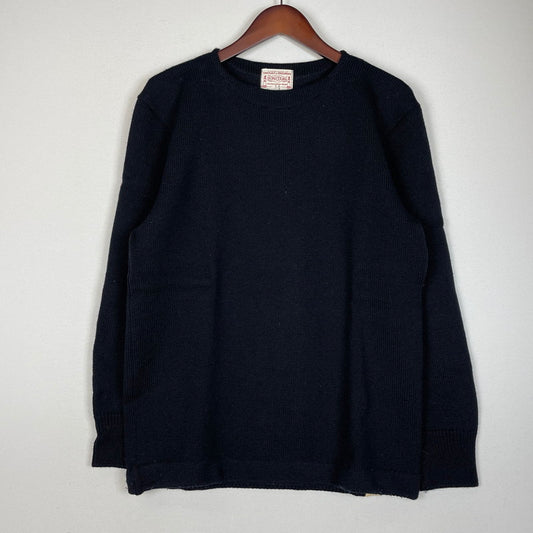 【中古品】【メンズ】 SEA MANS SWEATER シー マンズ セーター トップス ニット プルオーバー 140-260418-ko-05-fuzh サイズ：38 カラー：ブラック 万代Net店