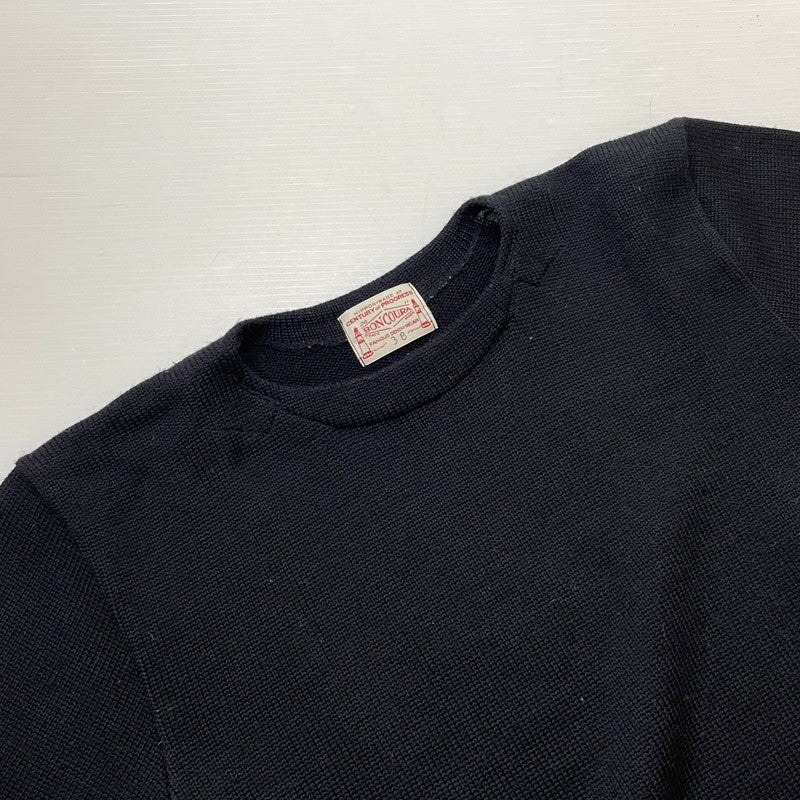 【中古品】【メンズ】 SEA MANS SWEATER シー マンズ セーター トップス ニット プルオーバー 140-260418-ko-05-fuzh サイズ：38 カラー：ブラック 万代Net店