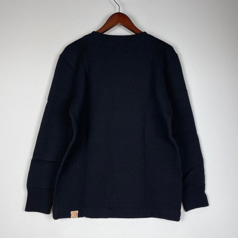 【中古品】【メンズ】 SEA MANS SWEATER シー マンズ セーター トップス ニット プルオーバー 140-260418-ko-05-fuzh サイズ：38 カラー：ブラック 万代Net店