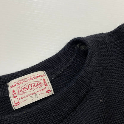 【中古品】【メンズ】 SEA MANS SWEATER シー マンズ セーター トップス ニット プルオーバー 140-260418-ko-05-fuzh サイズ：38 カラー：ブラック 万代Net店