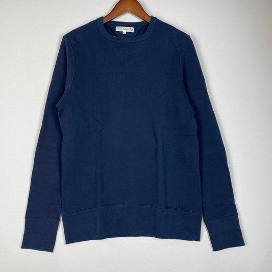 【中古品】【メンズ】 MERZ B.SCHWANEN メルツベーシュヴァーネン LOOPWHEELED SWEATSHIRT 3S48 ループホイール スウェット トップス トレーナー プルオーバー 141-260418-ko-02-tei サイズ：M カラー：ネイビー 万代Net店