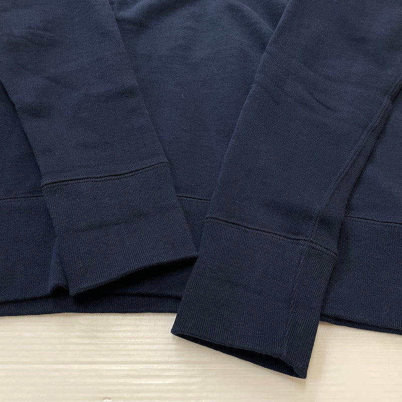 【中古品】【メンズ】 MERZ B.SCHWANEN メルツベーシュヴァーネン LOOPWHEELED SWEATSHIRT 3S48 ループホイール スウェット トップス トレーナー プルオーバー 141-260418-ko-02-tei サイズ：M カラー：ネイビー 万代Net店