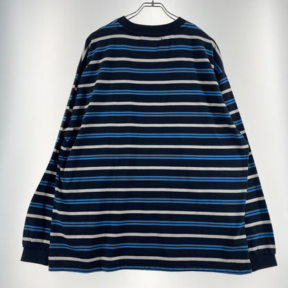 【中古品】【メンズ】 DIASPORA SKATEBOARDS ディアスポラ スケートポーズ L/S TEE 23AW-DSP-CS03 ロングスリーブ Tシャツ 長袖 トップス 142-260723-sa-02-tei サイズ：XL カラー：ボーダー 万代Net店