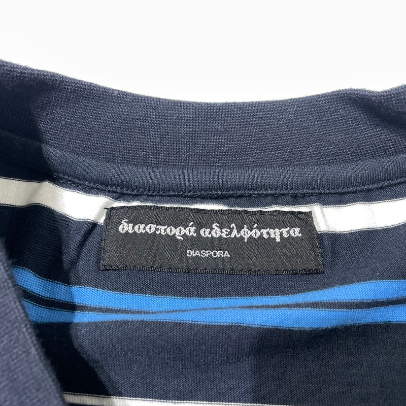 【中古品】【メンズ】 DIASPORA SKATEBOARDS ディアスポラ スケートポーズ L/S TEE 23AW-DSP-CS03 ロングスリーブ Tシャツ 長袖 トップス 142-260723-sa-02-tei サイズ：XL カラー：ボーダー 万代Net店